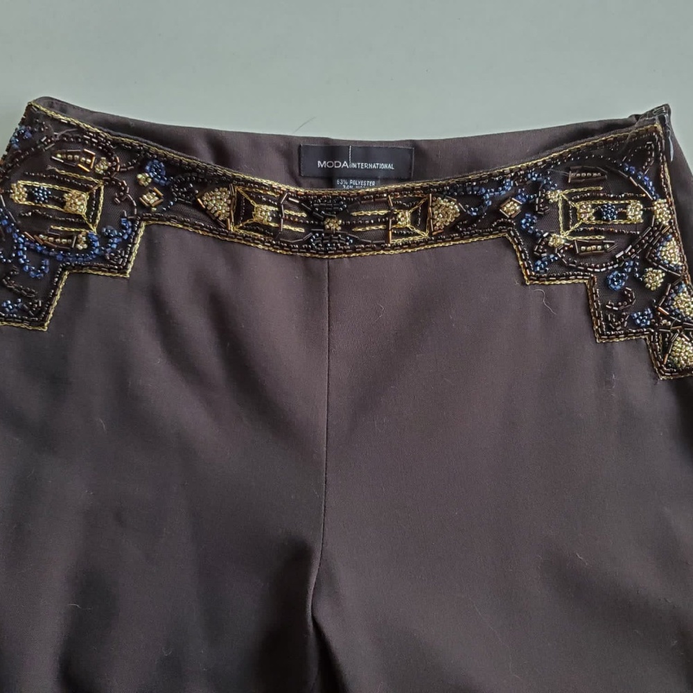 Moda International Size 2 Pants Brown